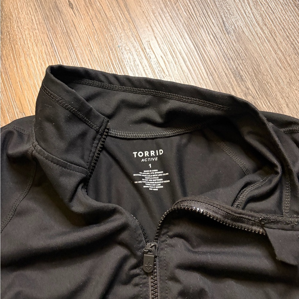 Torrid Black Performance Zip-Up - image 6